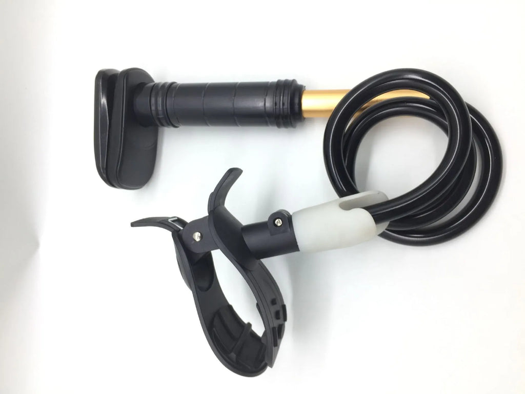 95cm aluminium alloy and ABS ventilator hose bracket for bedside mounting in black or white
