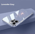 6D straight edge electroplating TPU phone case for iPhone in mint green colour.