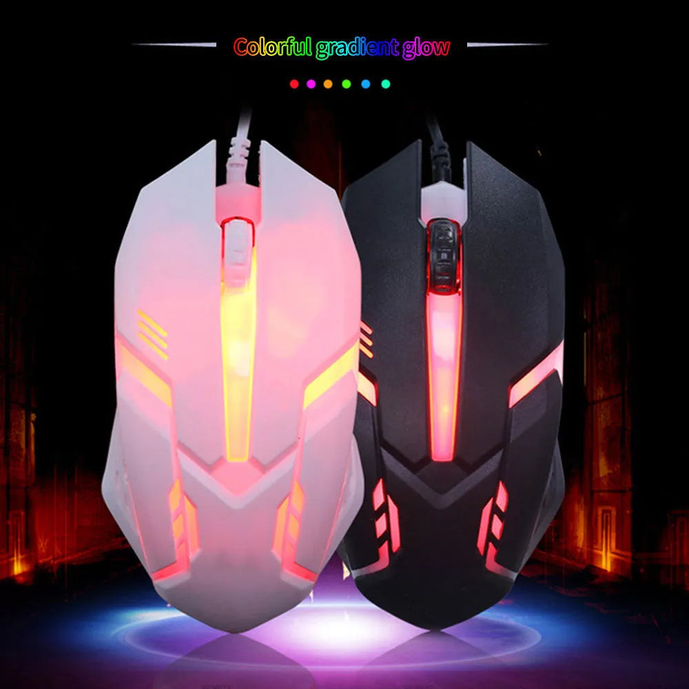 6-button wireless gaming mouse in black with USB receiver, ergonomic shape, standard size