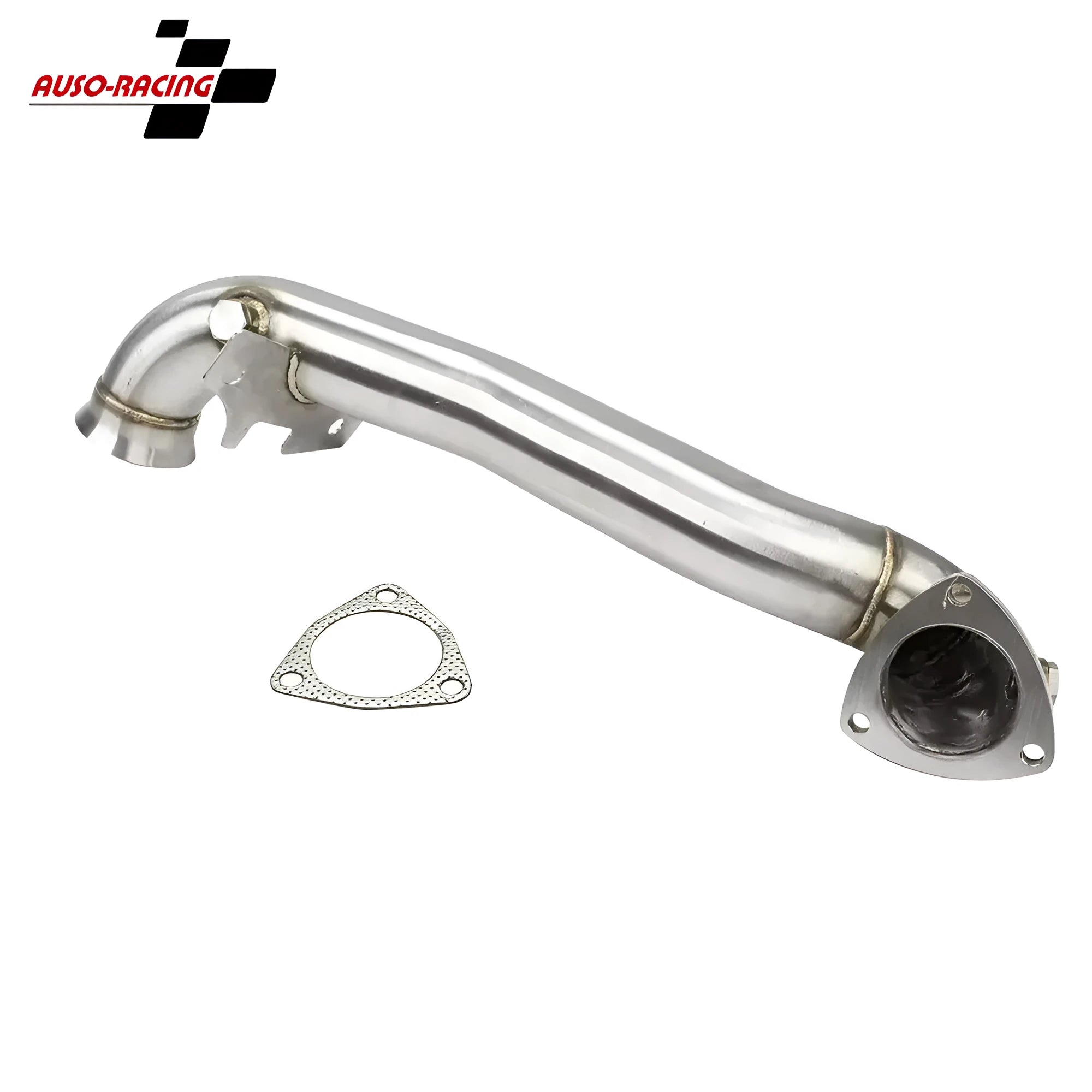 Stainless steel exhaust pipe for Mini Cooper R55-R61 1.6 Turbo 2007-2016, silver finish