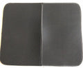 Waterproof EVA double-layer cat litter mat in black honeycomb design, size L foldable, placed under a litter box
