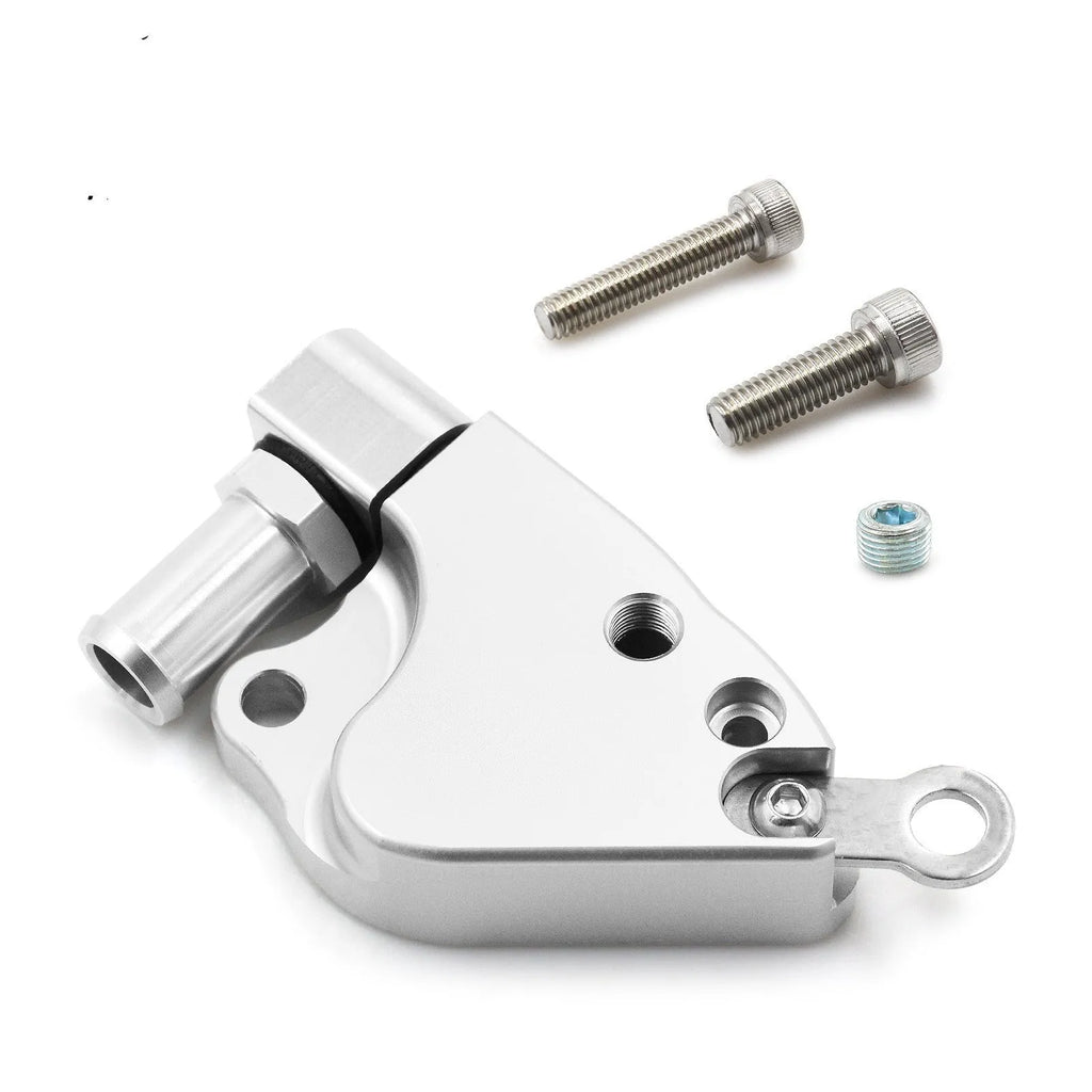 Honda K Series intake manifold coolant adapter for K20 and K24 engines.