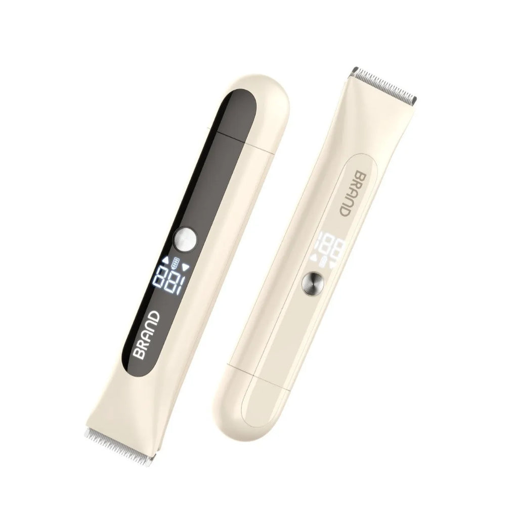 Women's double-headed electric lady shaver hair removal device in TMQ4 Blue English Packaging