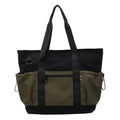 Women's lightweight yoga travel bag in grey, black or green Oxford cloth with letter pattern, 36-55L capacity