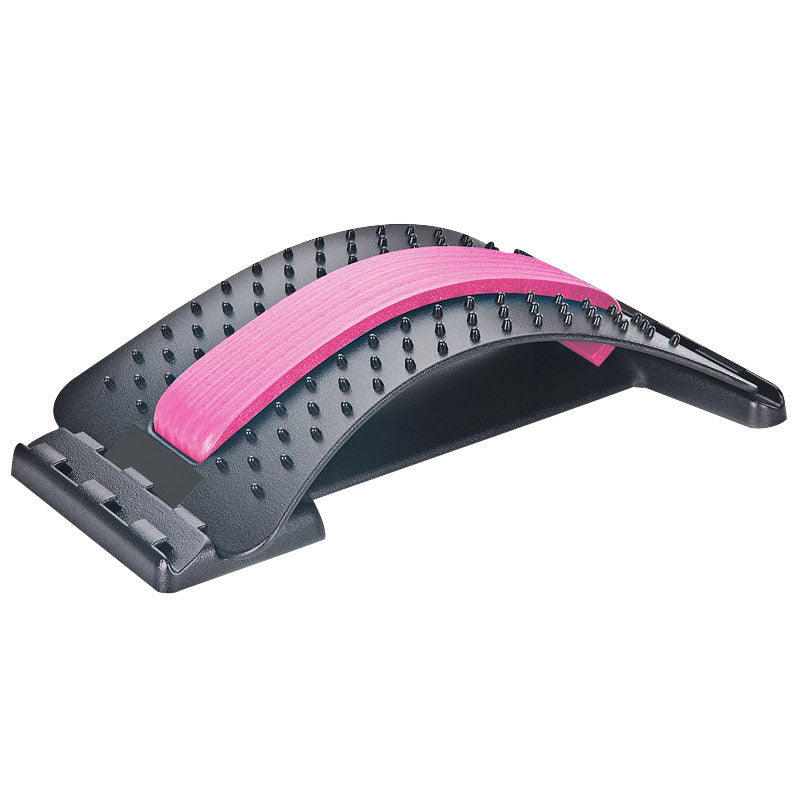 Adjustable Acupressure Back Massager - Multi-Level Lumbar Stretcher & Health Appliance for Muscle Relief & Spine Support