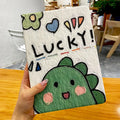 TPU anti-fall tablet case in pink dinosaur design for iPad Pro 12.9 inch 2022