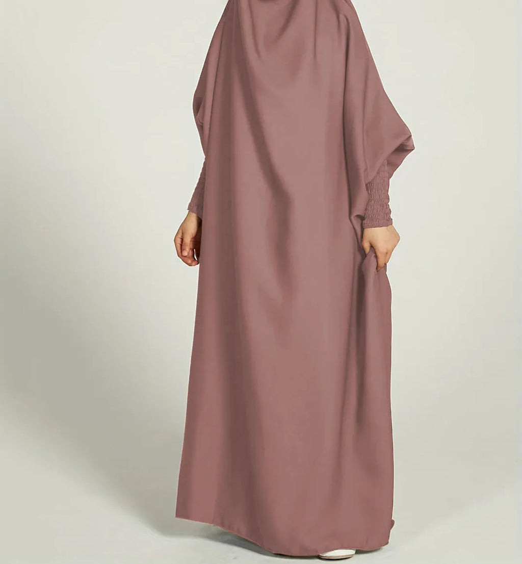 Girls' solid colour polyester swing dress for summer, available in eight colours and height sizes 120cm to 160cm