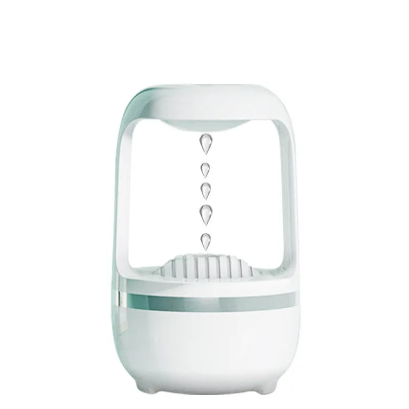 Anti gravity water drop backflow humidifier 500ml ABS USB white colour 133mm height