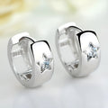 Silver snake motif women's earrings, alloy with electroplating, retro fashion OL style, one pair