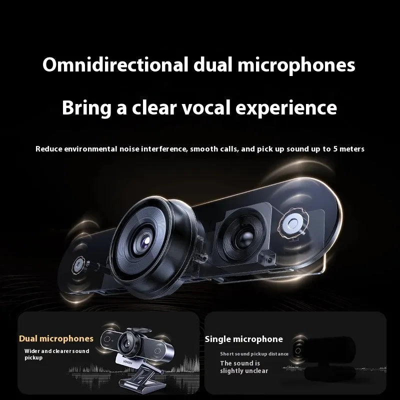 USB webcam with built-in microphone for home online classes, available in 200W to 800W and fixed or autofocus models