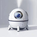 White USB astronaut humidifier vase-shaped ornament with 220ml water tank on desktop
