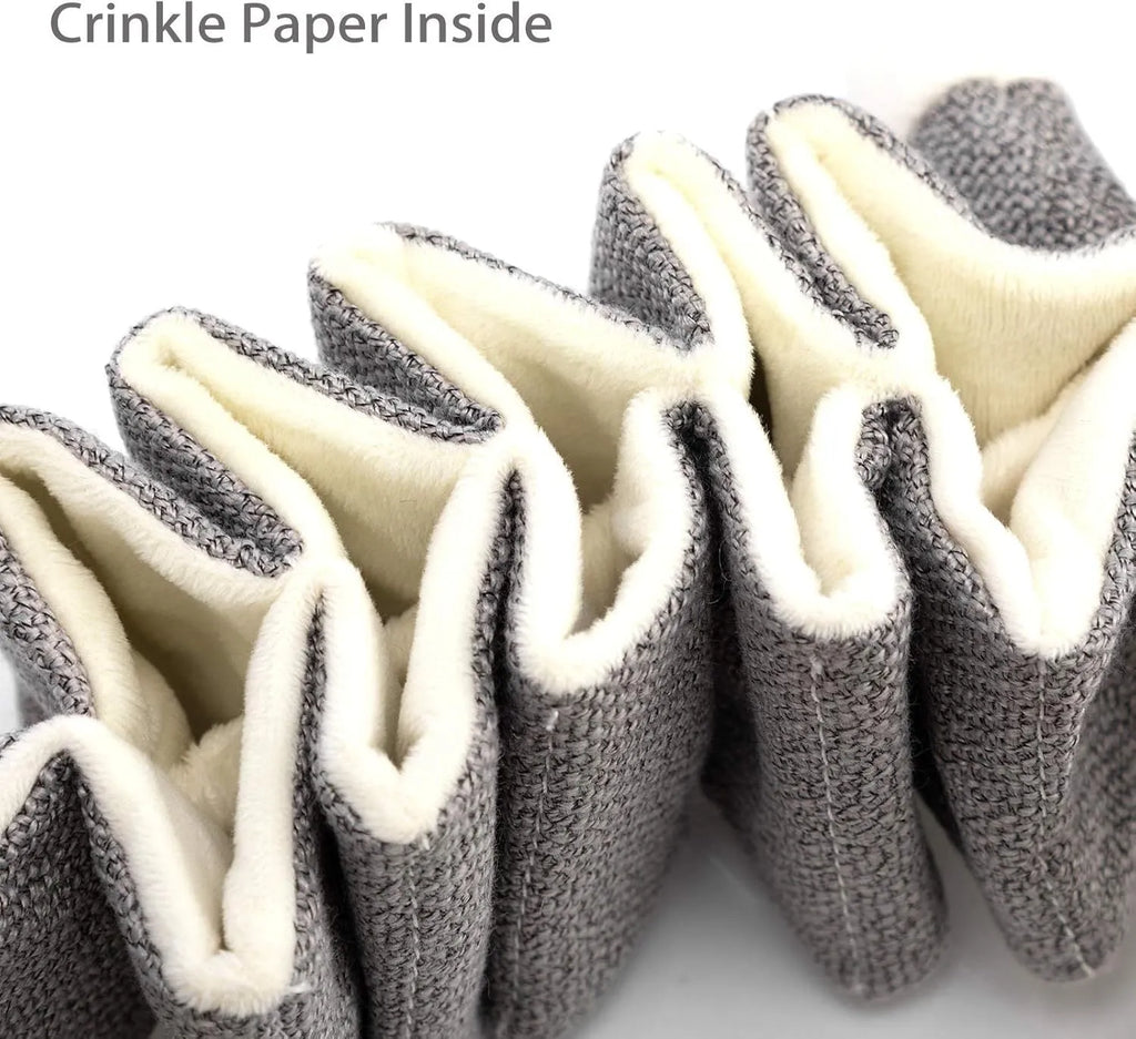 Hollypet grey koala plush dog chew toy with crinkle paper, measuring 30cm long.