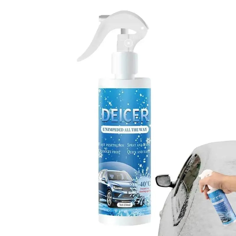 250ml English car deicer spray bottle for winter windscreen and lock ice removal