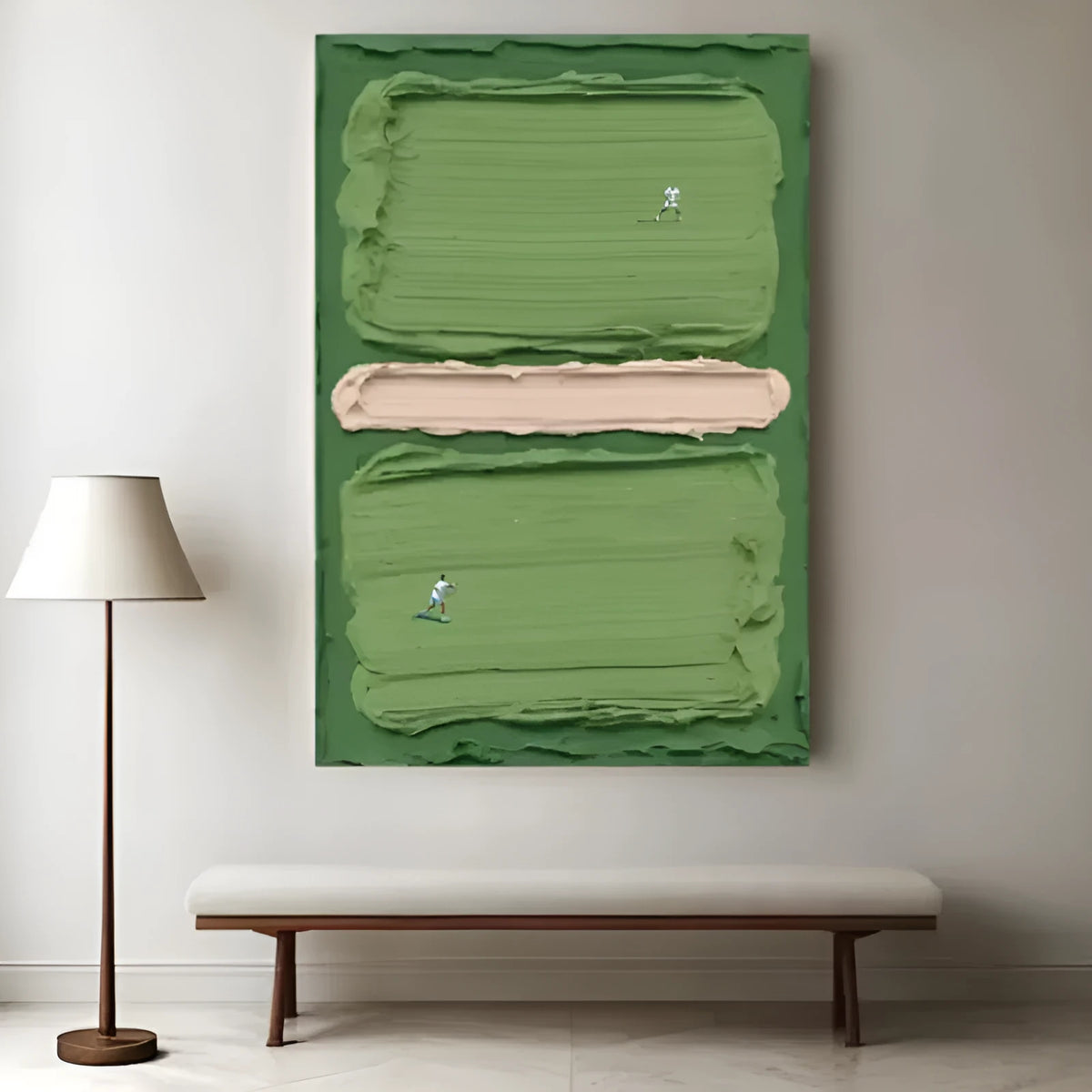 Canvas wall art print, painting core with 0.5cm white edge, modern simple style for bedroom, 40x60cm or 50x75cm
