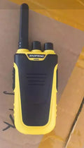 Red and yellow high-power 10W hotel restaurant beeper intercom with USB charging port.