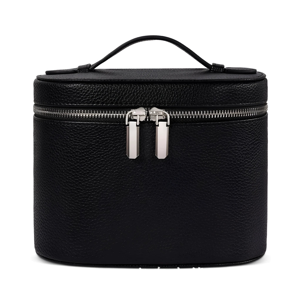 Removable elastic band cosmetic bag in light brown with retro tone, ultra-light design for travel storage