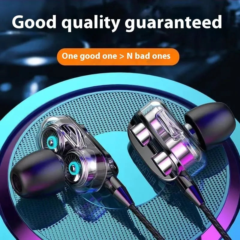 Double moving coil in-ear headphones with microphone, 3.5mm or Type-C plug, 1.2m TPE cable, silicone earplugs, Star Wars series.