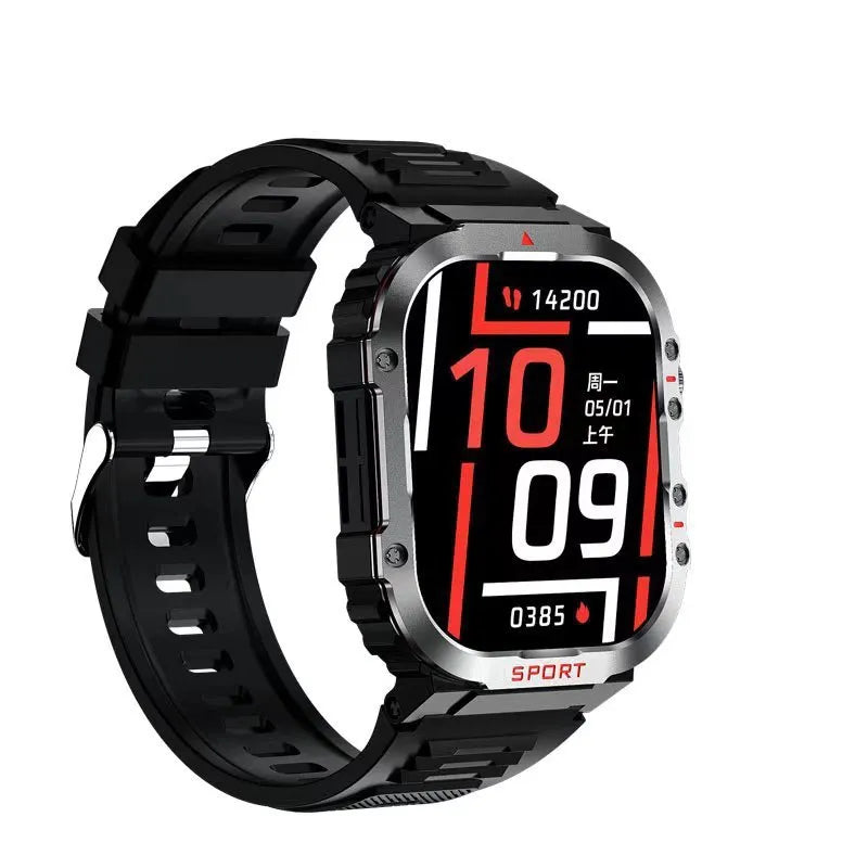 Black Deep Waterproof G45 smart watch with TFT screen on wrist showing health data display