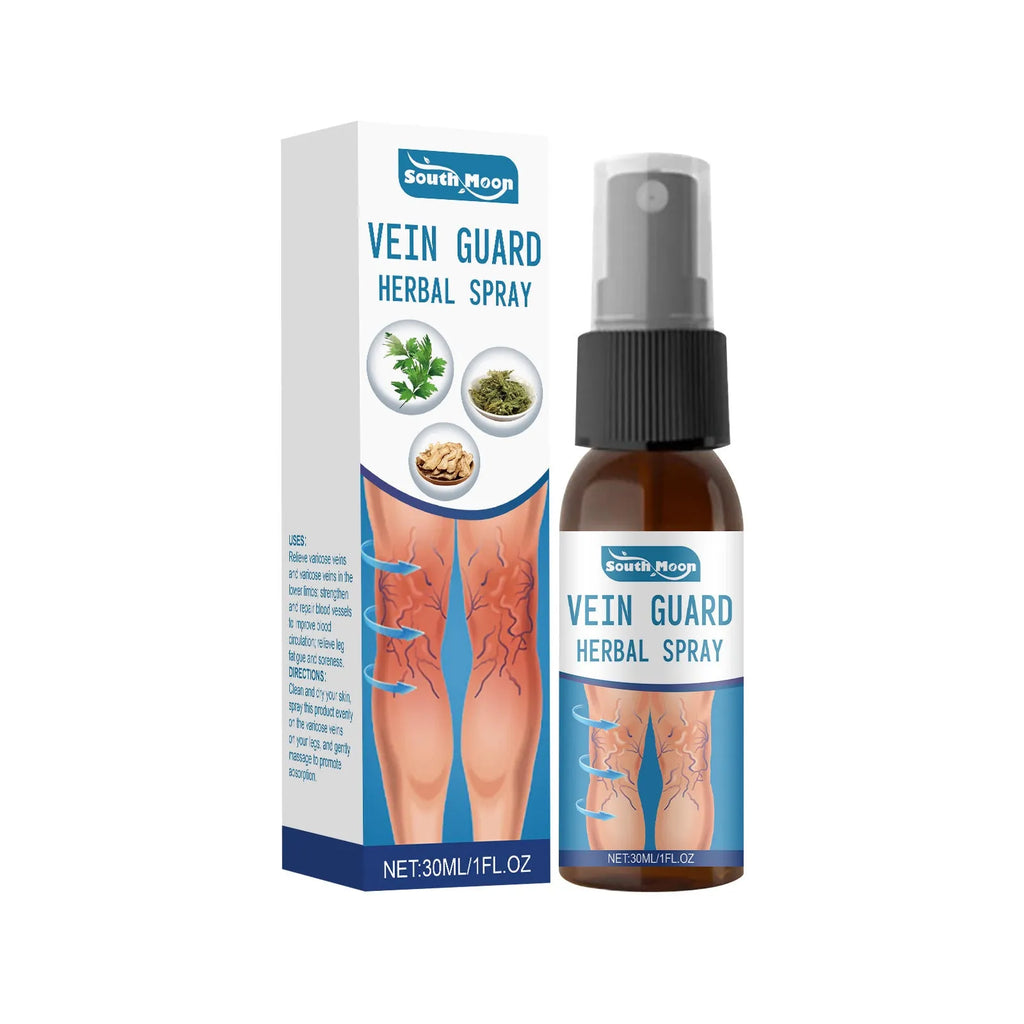30ml bottle of herbal body care spray with menthol and botanical extracts label