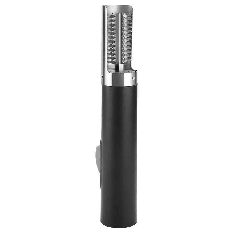 Handheld rechargeable electric fish scaler with 125W motor and seven-level waterproof specification, shown in white, black, or light green.
