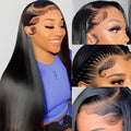 Front lace human hair wig in lengths from 12 to 32 inches, hot dyeable and suitable for any skin colour, with wig cover