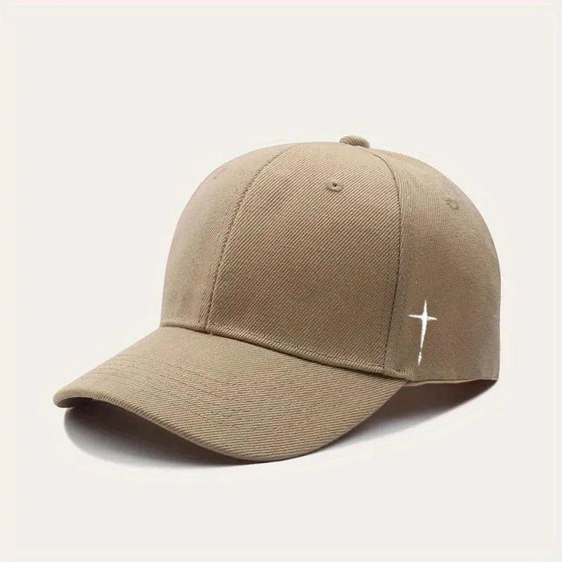 Men's plus size sun protection baseball cap in cotton, one size fits all, available in multiple colours