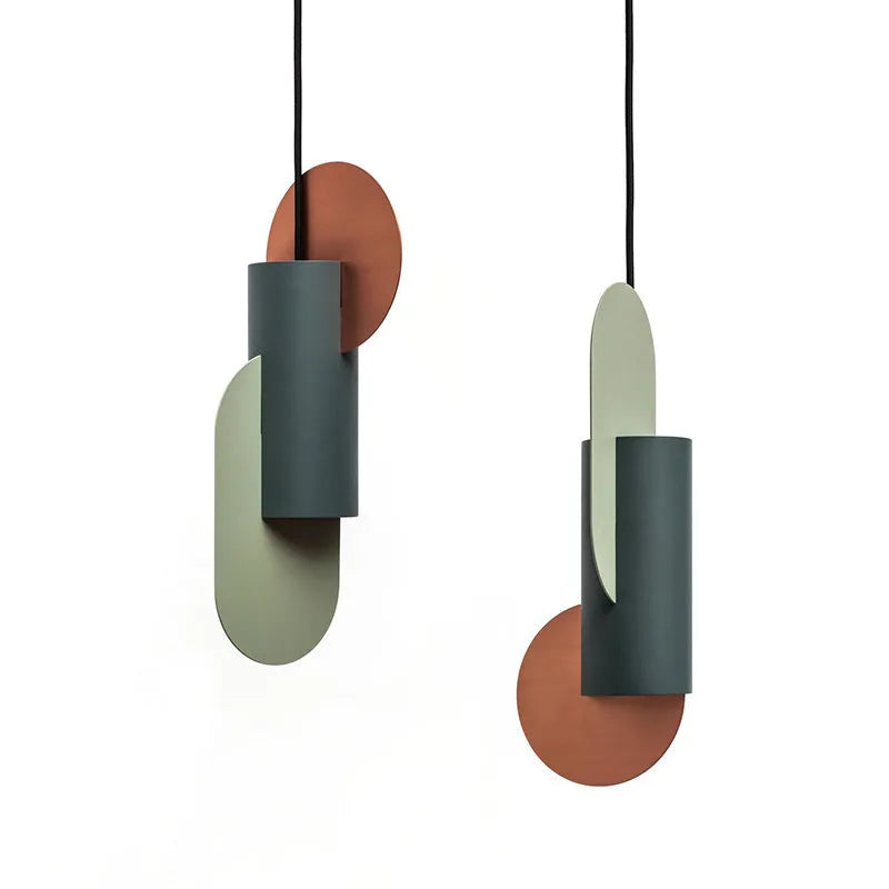 Nordic single head small chandelier, iron, 250x500mm, LED, white grey pink, for dining room bedroom bar