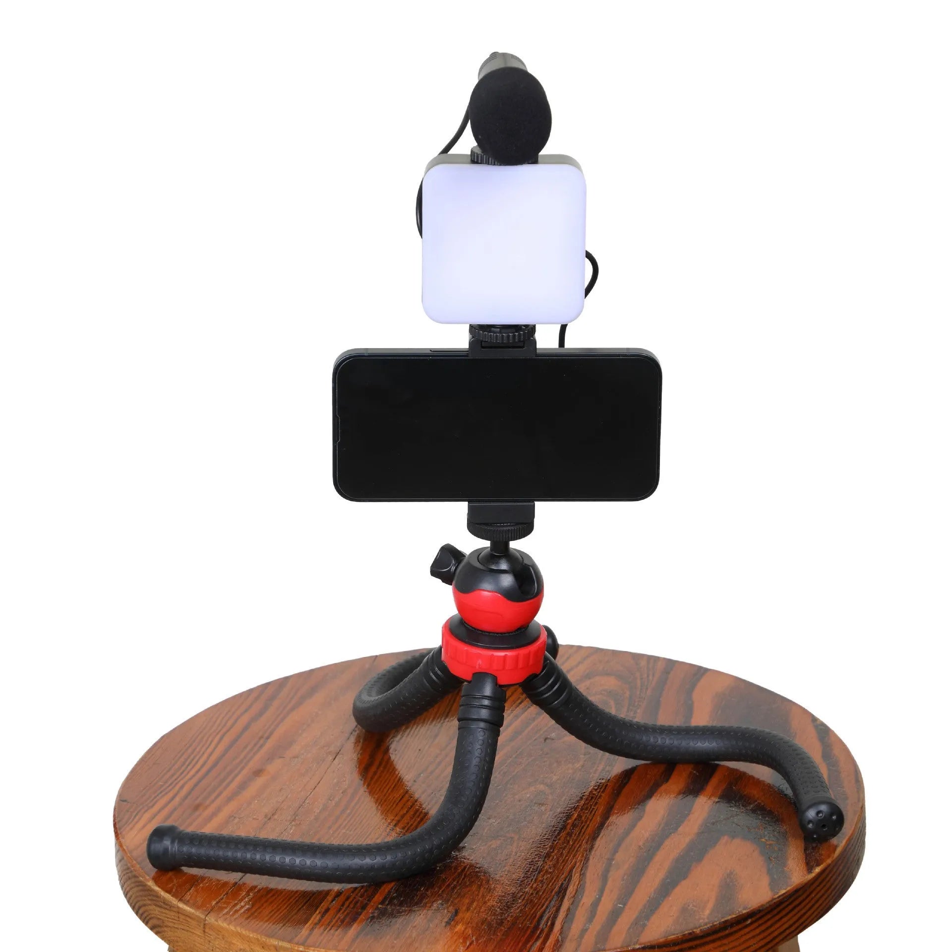 LED Mini Square Outdoor Pocket Light Tripod with adjustable flash and compact 7.3cm design