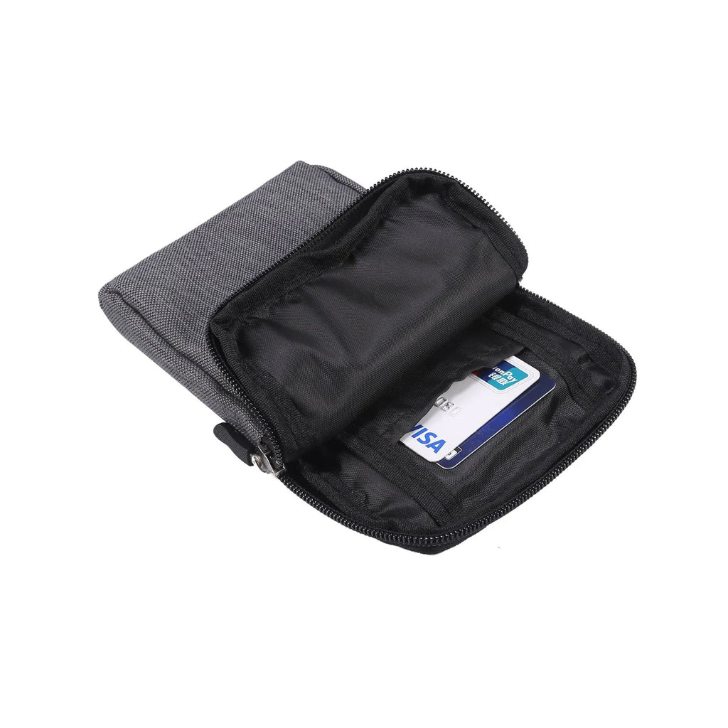 Solid colour waterproof neoprene waist bag with cross-body strap for Apple, Huawei or Samsung smartphones.
