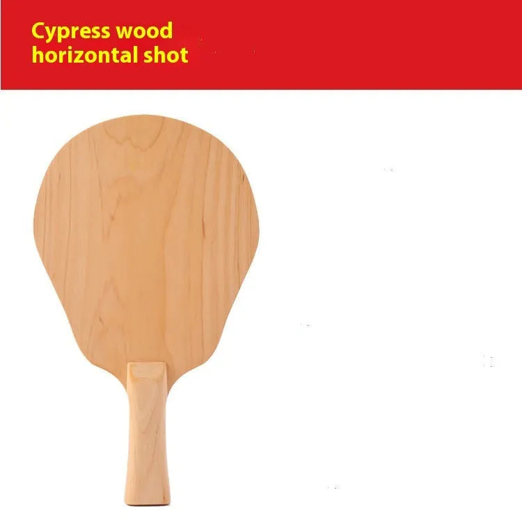 Single layer solid cypress wood table tennis racket bottom plate 6mm with straight CS handle