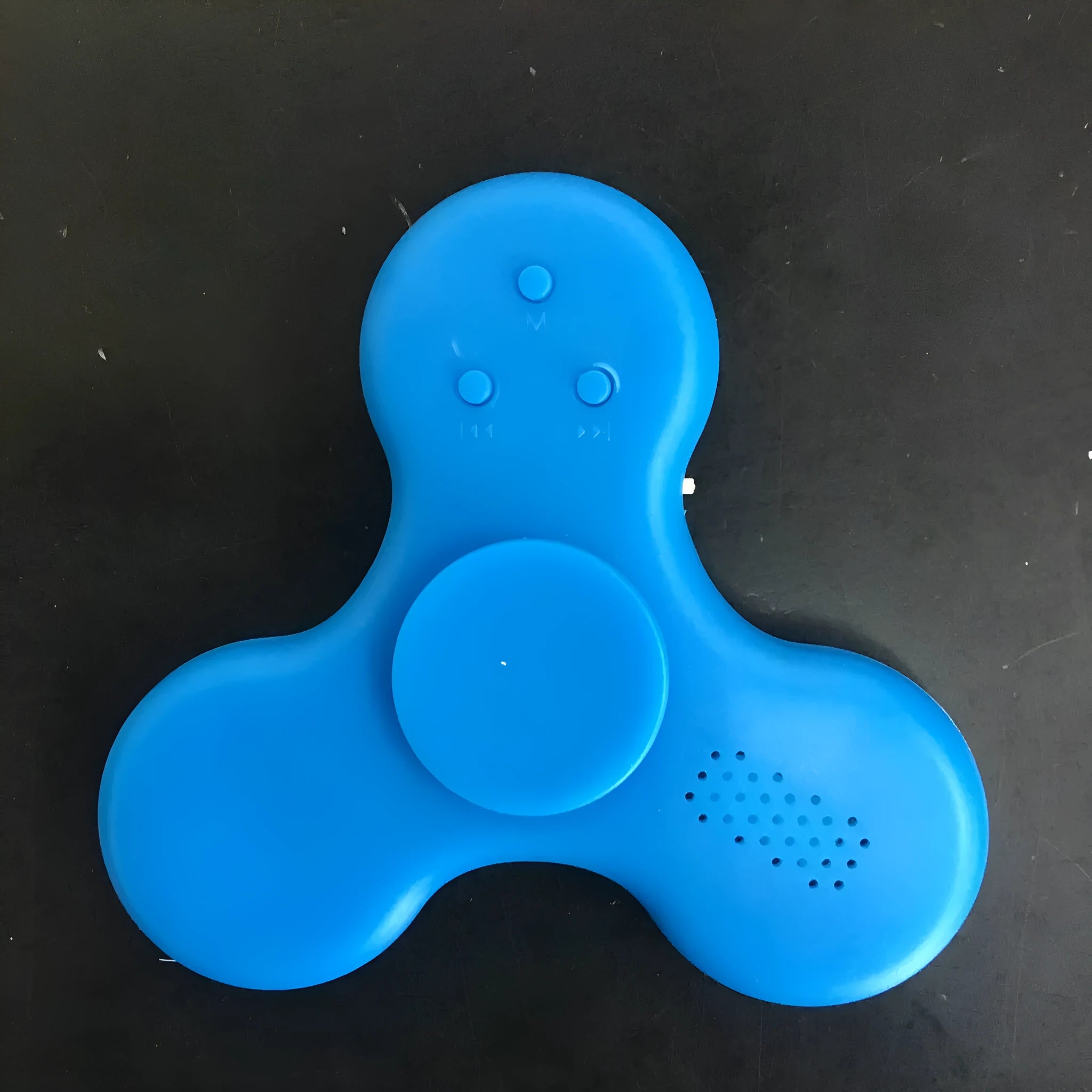 Blue Bluetooth speaker music fidget spinner with MP3 player function and TF card slot
