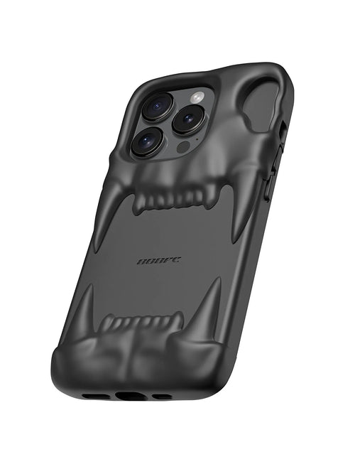 Anti drop silicone phone case for iPhone 14 Pro in carbon black with all-wrapped design