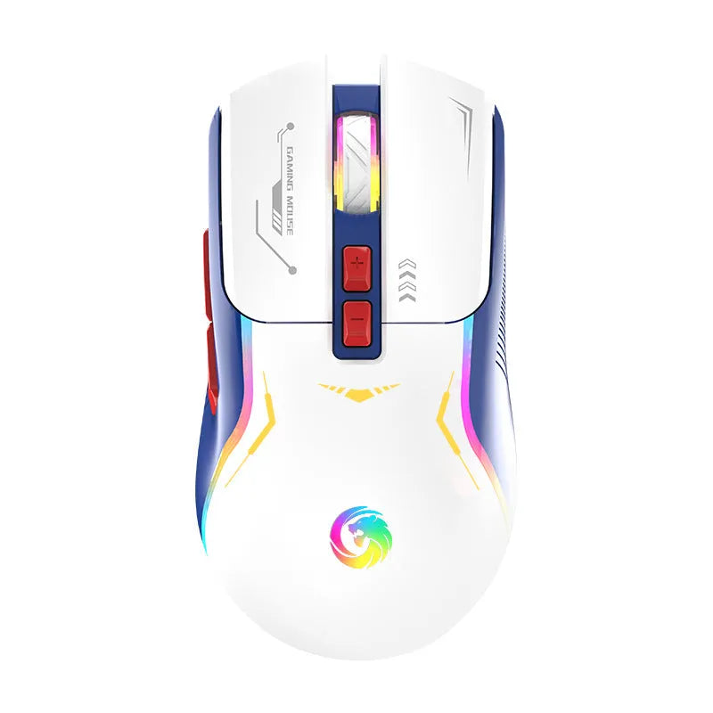 Wired gaming mouse in black with optical sensor, 128x68x45mm dimensions and 1.5m cable