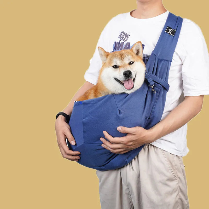 Foldable large capacity cat messenger bag in one of six colour options.
