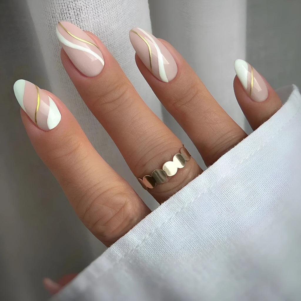 Medium drop shape plaid pattern nail stickers JF0518 with jelly glue adhesive