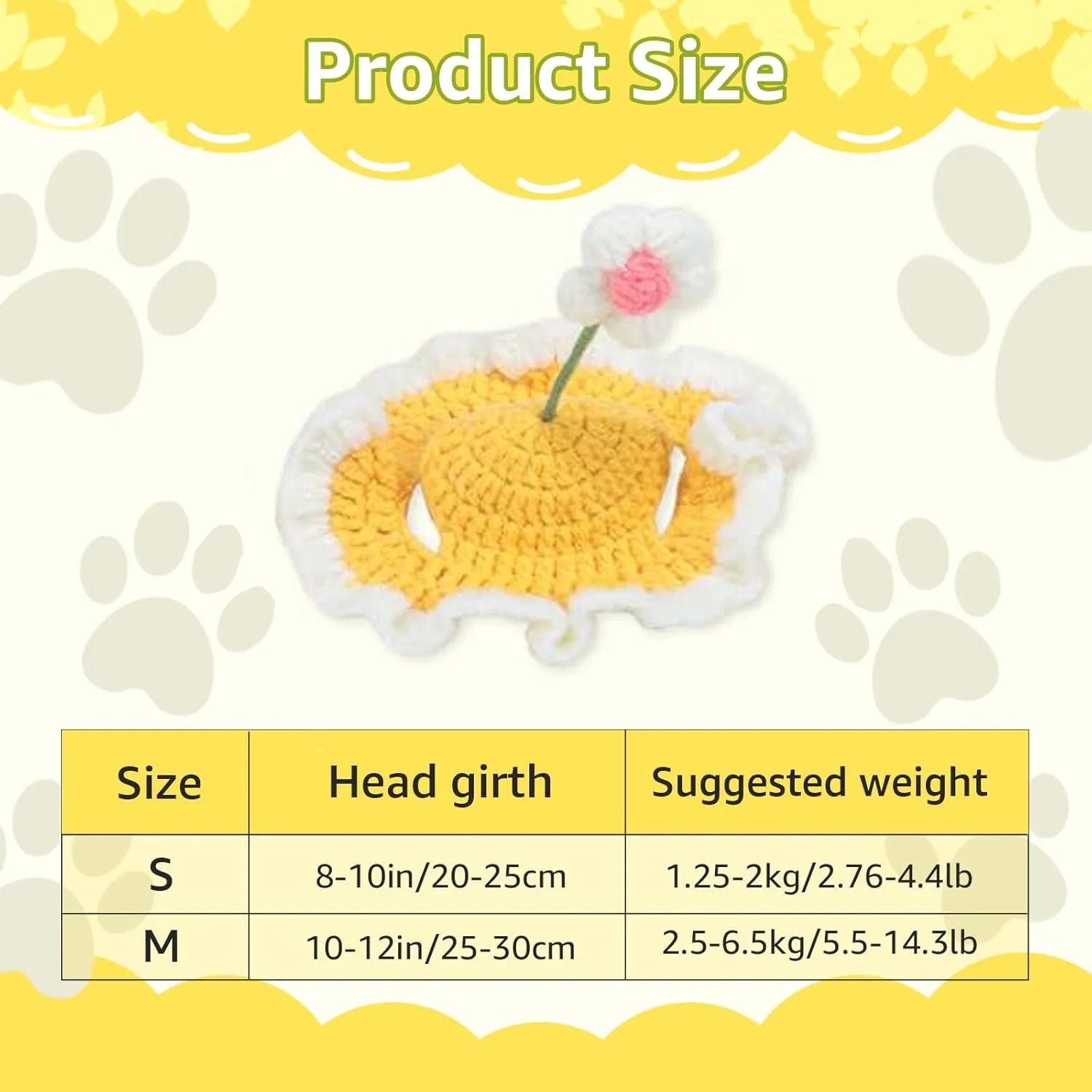 Green pink yellow knitted cat dog hat with cartoon design for parties