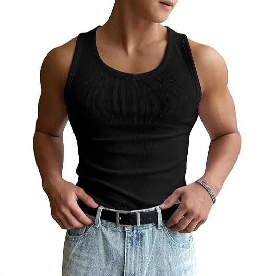 Men's tight fit round neck workout T-shirt in polyester with wool lining, shown in multiple colours.