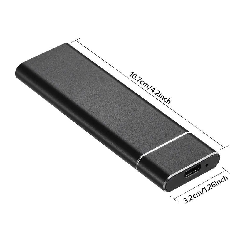 6TB external mobile hard disk with metal shell in black blue orange red silver colour options