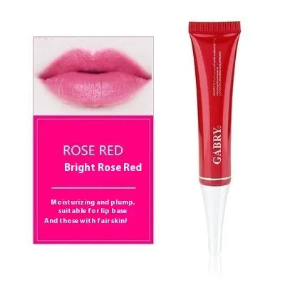 Vermilion lip gloss tube and lip lotion in shades Pink, Orange Red, Bright Rose Red, Rose Red, Seashell.