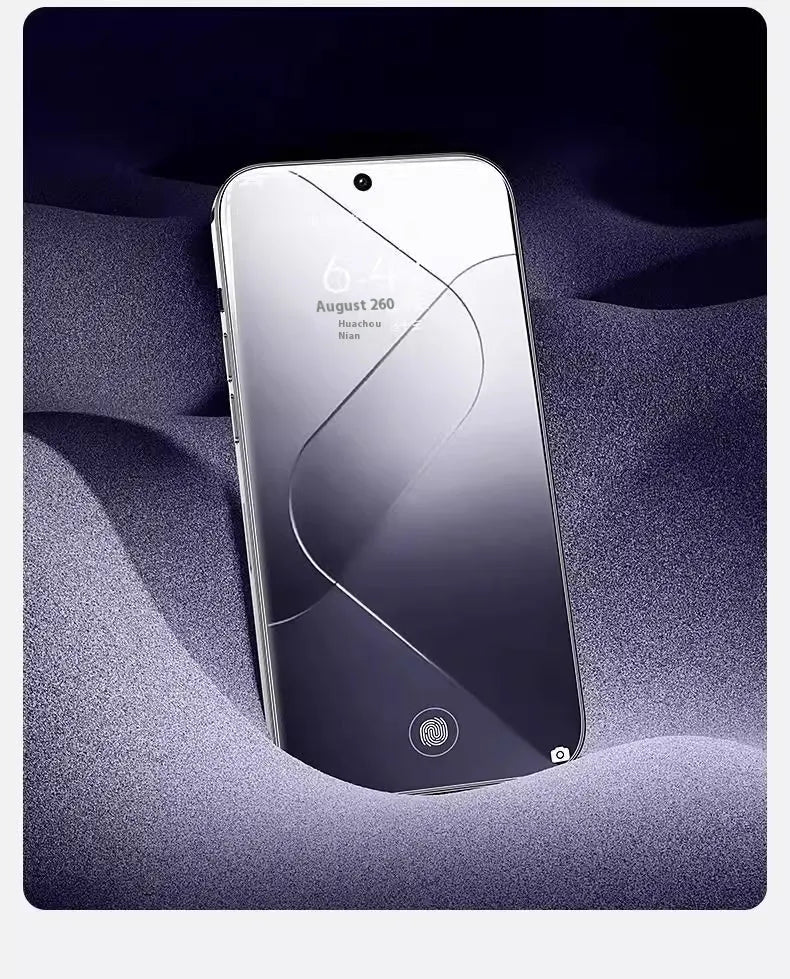 Tempered glass screen protector for iPhone in anti-peep and ultra-clear versions, sizes 5.8 to 6.9 inches