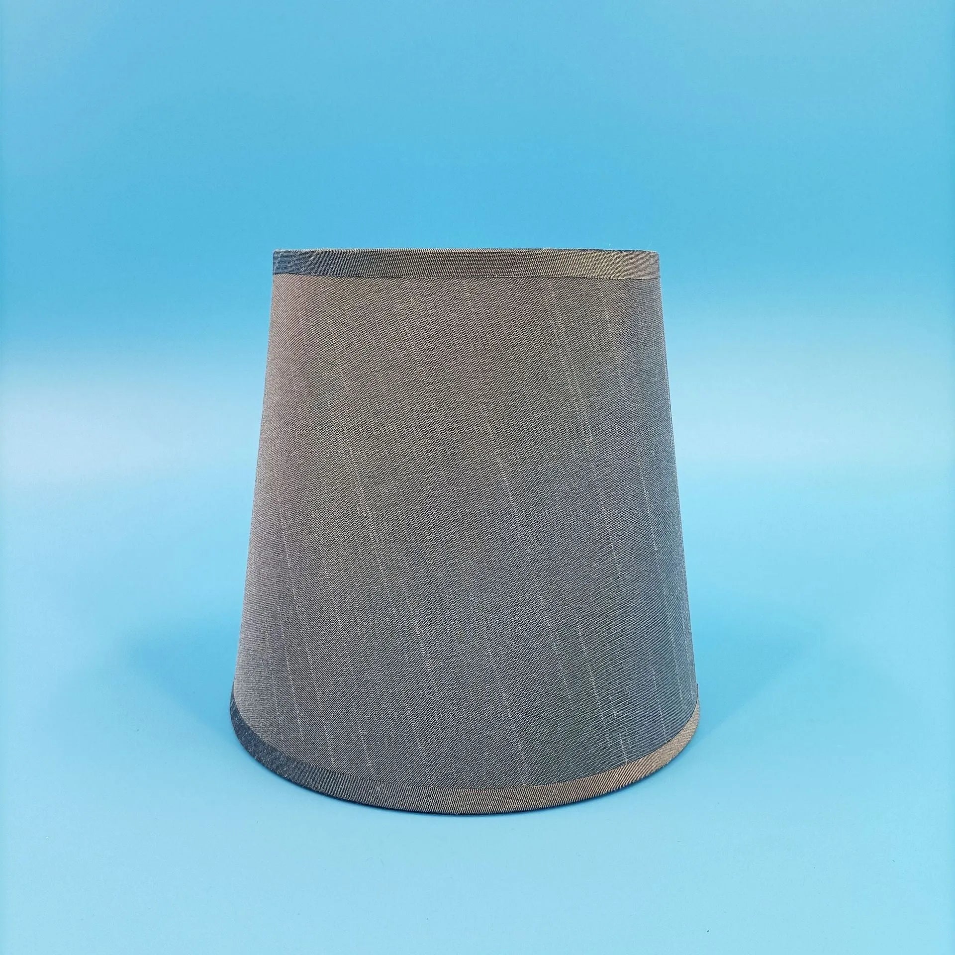 Modern minimalist fabric lampshade with horizontal paste design in multiple colour options