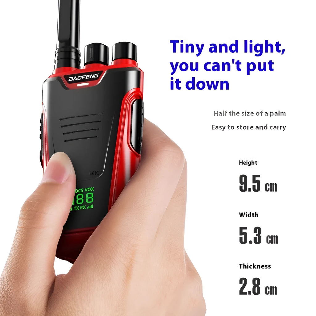 Red and yellow high-power 10W hotel restaurant beeper intercom with USB charging port.