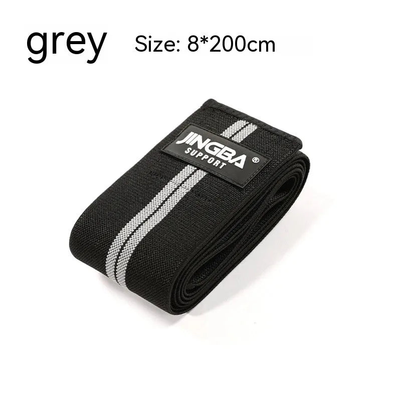 Adjustable free size sports knee pads in blue, grey, red and yellow colours for weightlifting and cycling protection