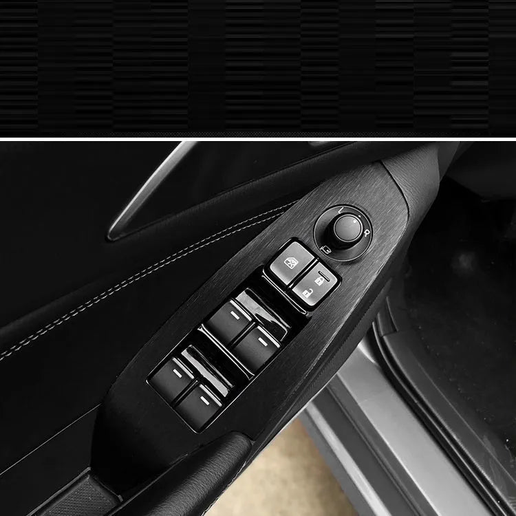 Unksera car interior decorative film sticker kit for centre console and dashboard trim in carbon fibre finish