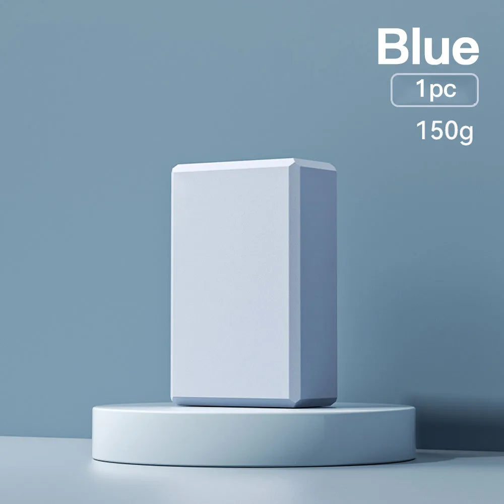 Solid colour EVA foam yoga block for gym training and exercise support