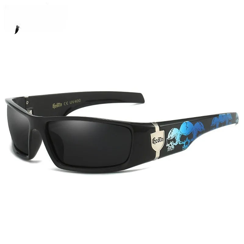 Bandit style hip hop sunglasses model G613 with box frame and polarised PC lenses in various colours