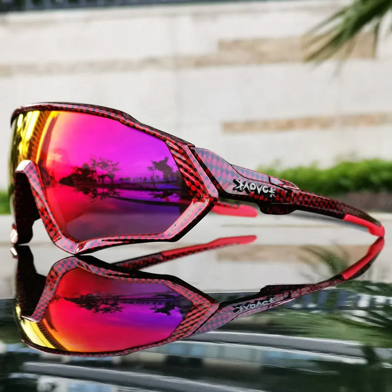 Polarized outdoor sports glasses with TR90 full rim frame for riding and running, 1 pair