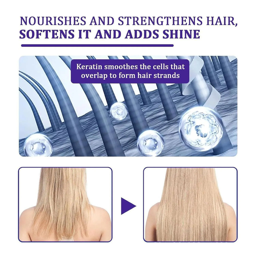 Portable household soft nourishing straight hair cream 250g bottle