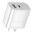 White Australian SAA dual port USB wall charger with AU plug