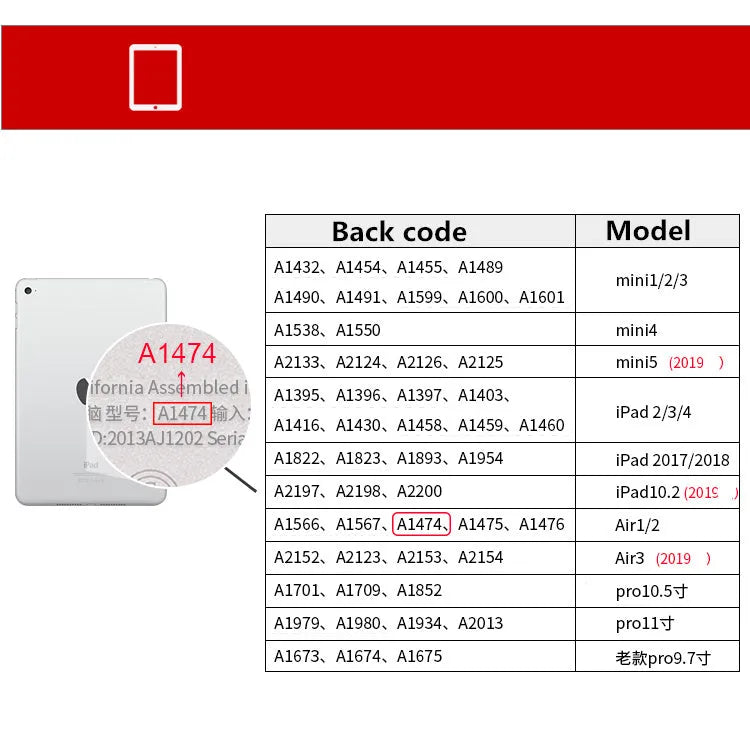 Custom iPad protective case compatible with multiple Apple iPad Air, Pro, and Mini models